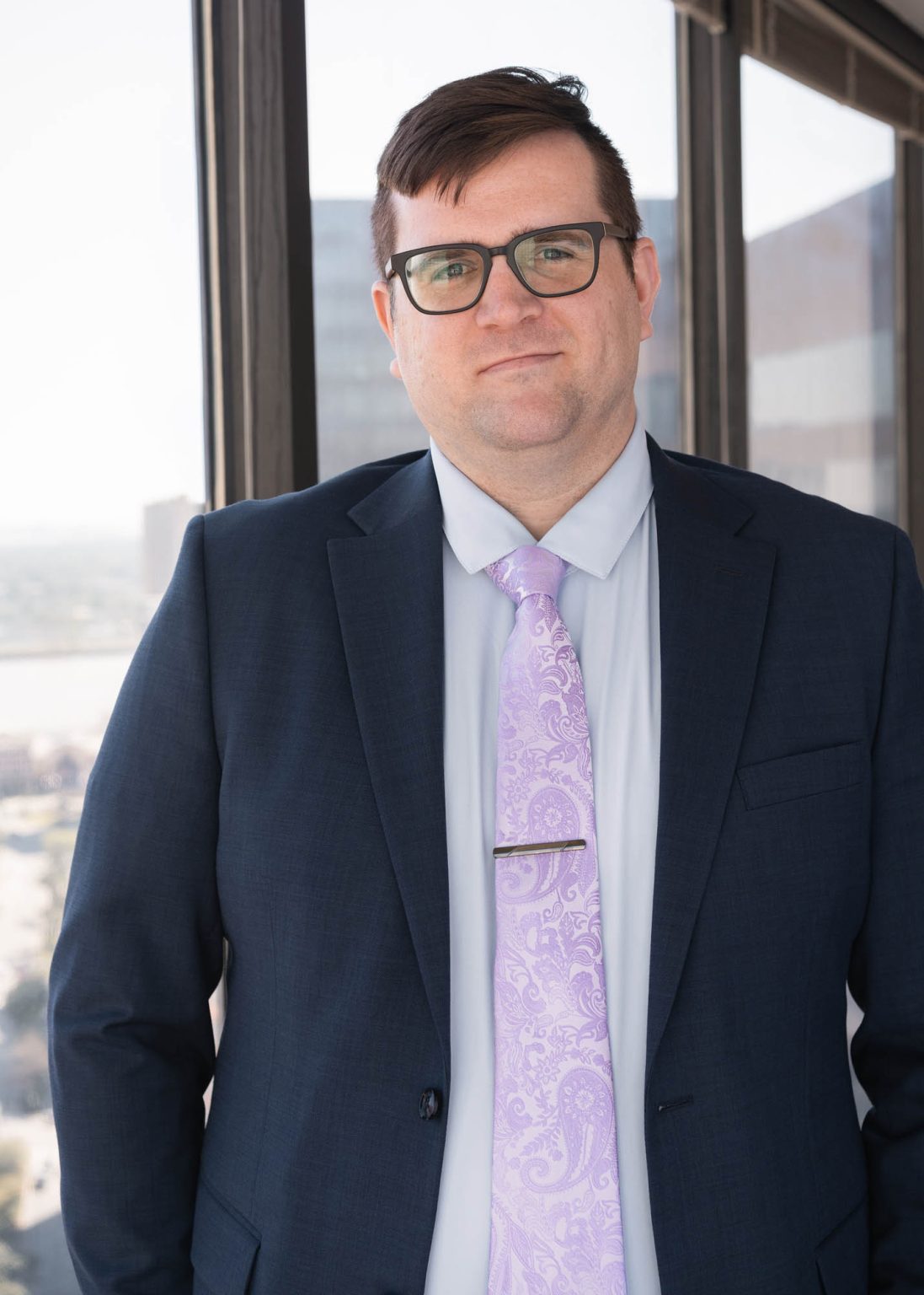 New Orleans portrait of attorney in his office