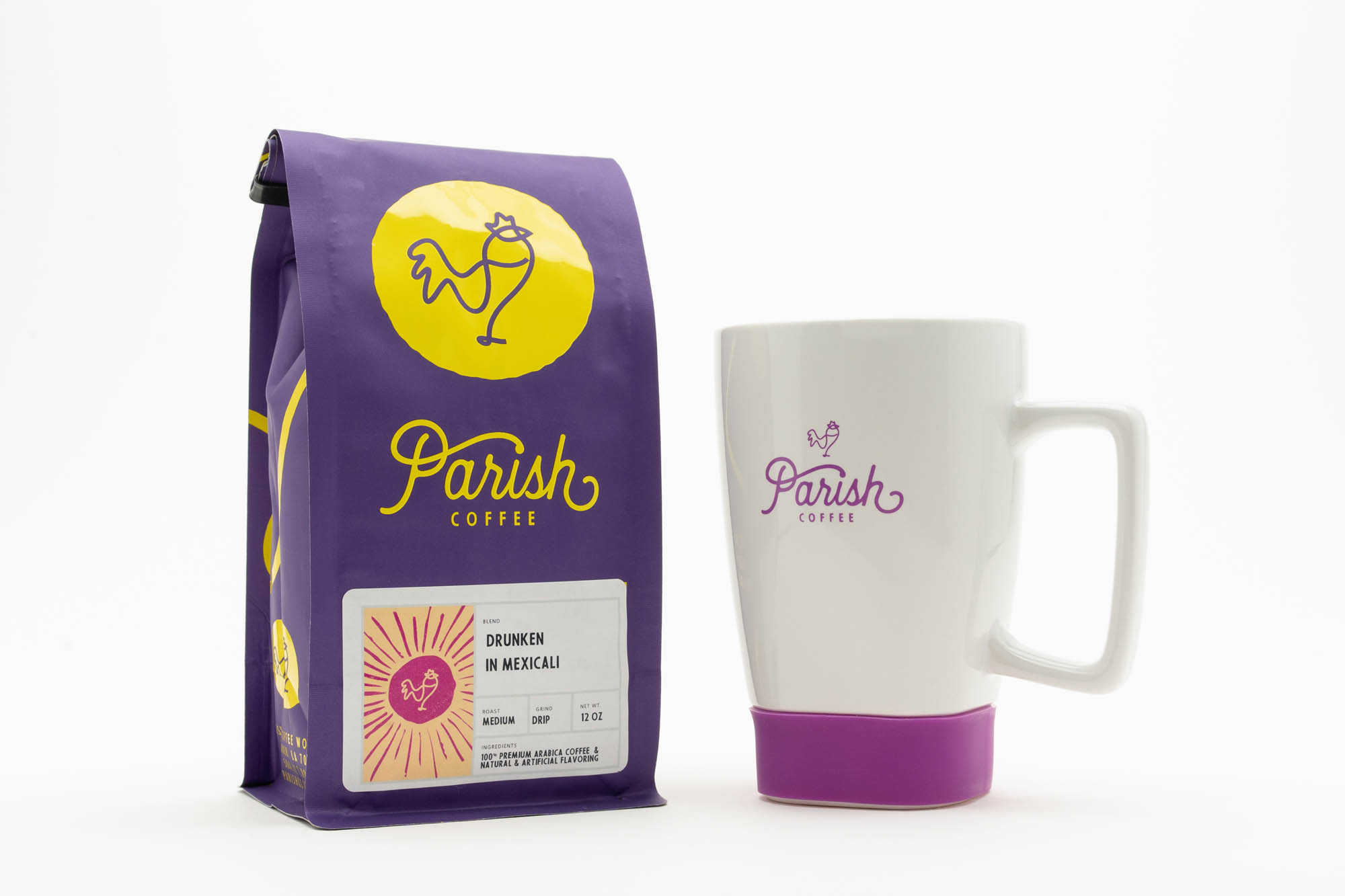 Parish Coffee bag and Parish coffee cup product photo
