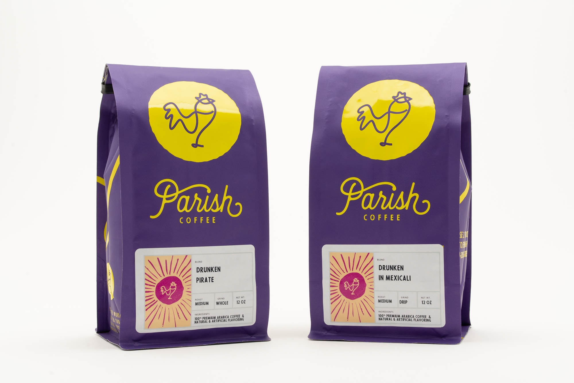 Two parish Coffee bags