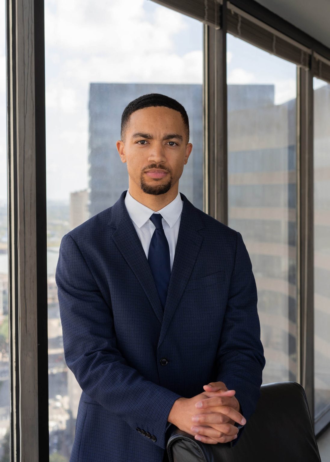 Lawyer portrait in his NOLA office