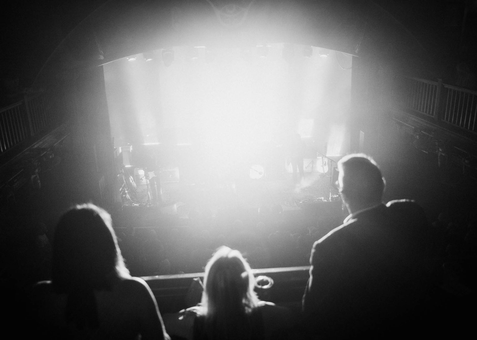 Audience listening to music on the balcony at the House of Blues down in New Orleans