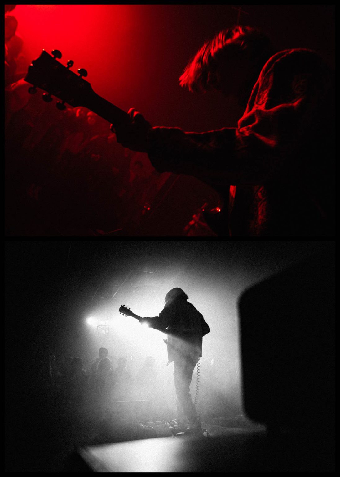 Guitarist on stage live at Mid City Ballroom in Baton Rouge